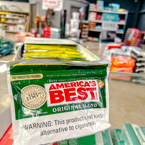 Inside Hamilton Farm & Ranches convenience aisle, America's Best original blend