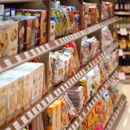 Convenience StoreStocked convenience store shelves