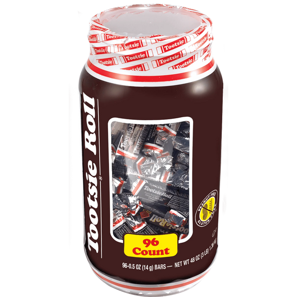 Tootsie Roll Chocolate Plastic Jar