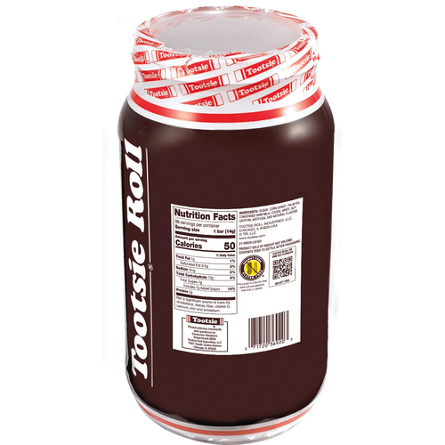 Tootsie Roll Chocolate Plastic Jar