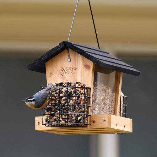 Nature's Way Hopper Feeder w/ 2 Suet Cages
